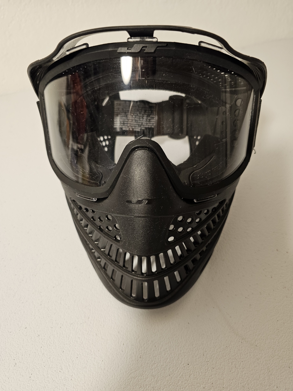 JT Spectra Black Full Face Paintball Mask Goggles w/ Vented Face Guard